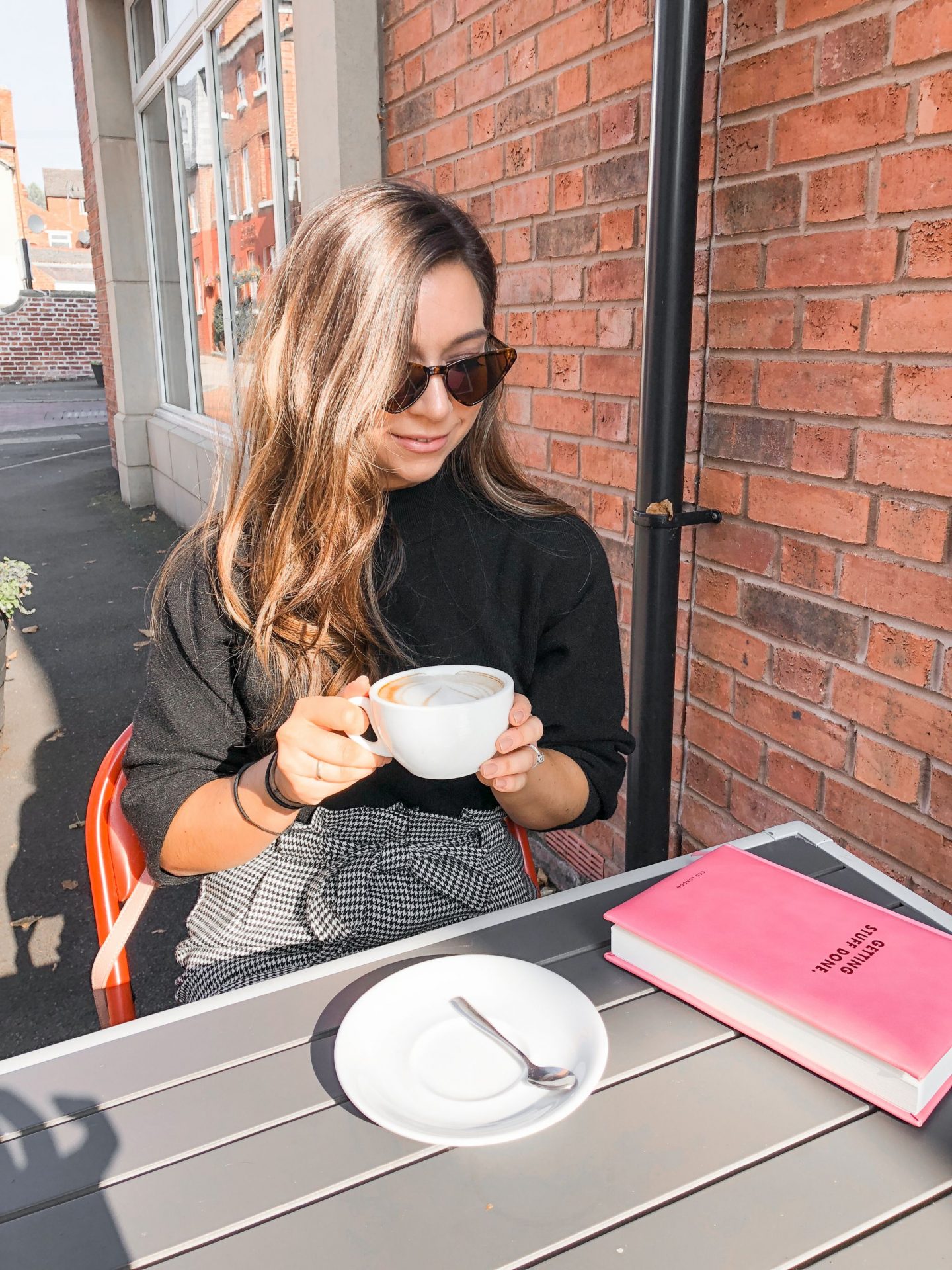 working for myself, what I've learnt, self employment, girl boss, full time blogger, girl, coffee, instagram, dizzybrunette3